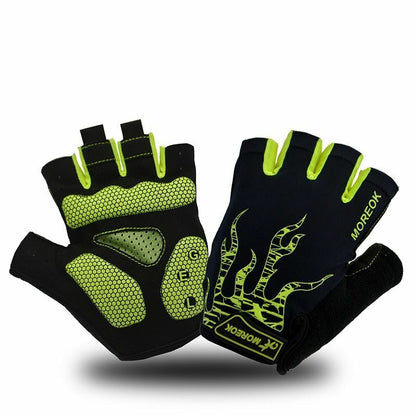 Cycling Glove Men Women Anti-sweat Shockproof Gel Half Finger Mountain Road Bike