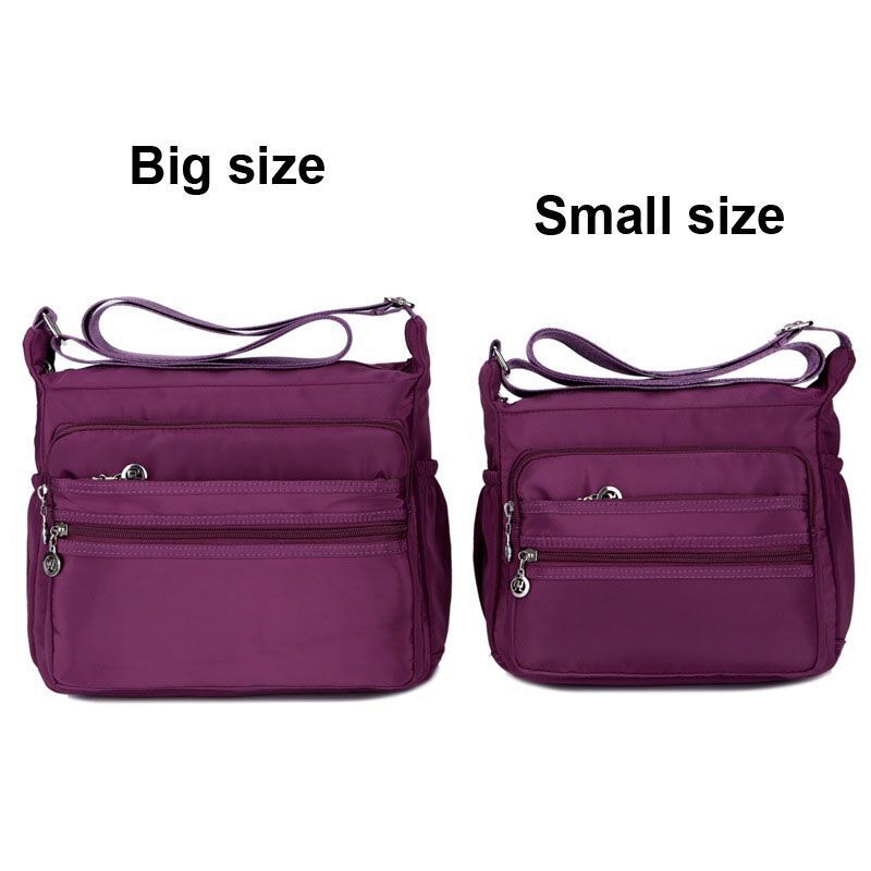 Messenger Bag Waterproof Nylon Shoulder Bags Travel Crossbody Purse 26*9*22 CM