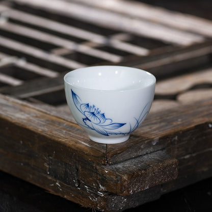50ML Exquisite Hand-painted Ceramic Tea Cup, Small Tea Bowl Decorative Tea Set