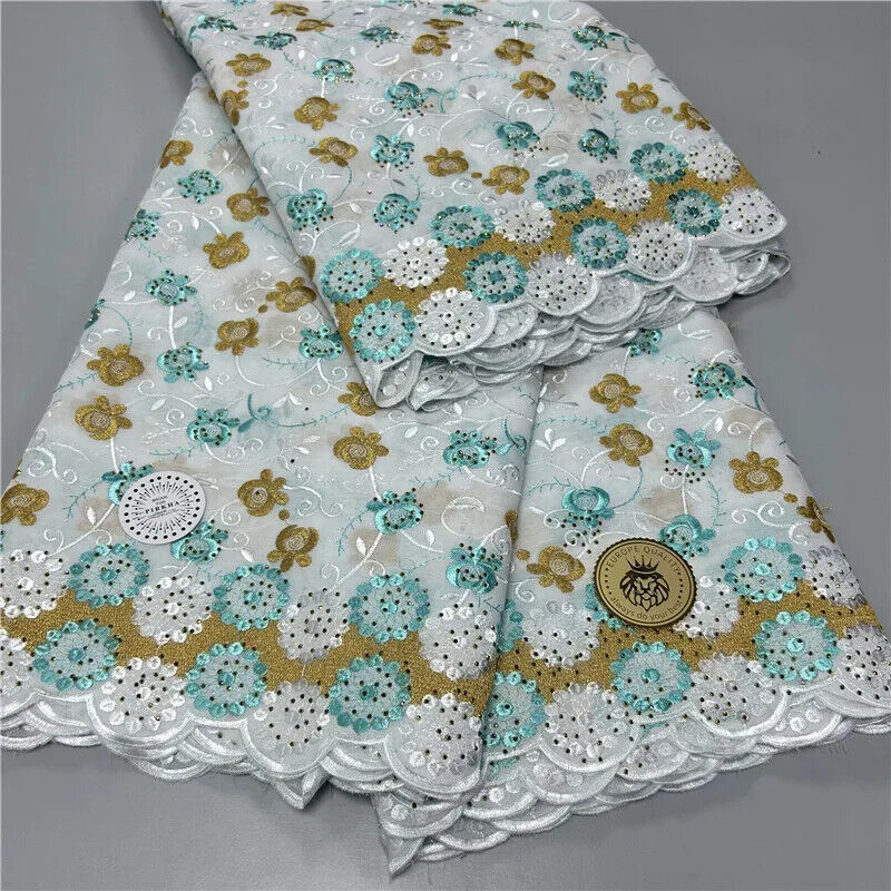 5 yard Swiss lace latest heavy beaded Embroidery 100% lace popular