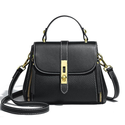 Sling Top Handle Handbags Genuine Leather Vintage Tote Messenger Shoulder Purse