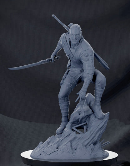 1/24 resin figure model Game protagonist male swordsman warrior Unassembled