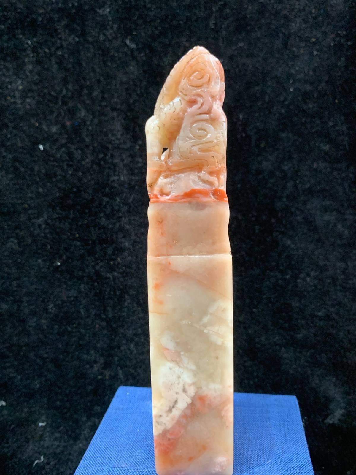 Chinese Natural Shoushan Stone Hand-carved Exquisite Dragon Seal 31112