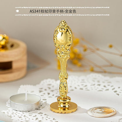 Wax Sealing Stamps Metal Retro Magic College Roman Column Handle DIY Card Making