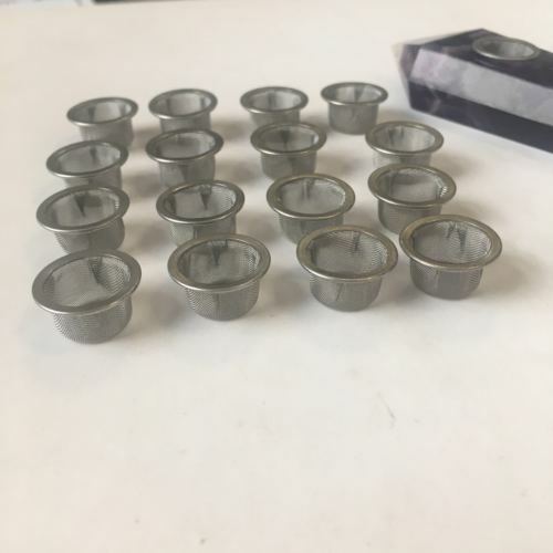 50Pcs/Set Crystal Smoking Pipe Metal Filter Screen Tobacco Wand Steel Mesh Bowl