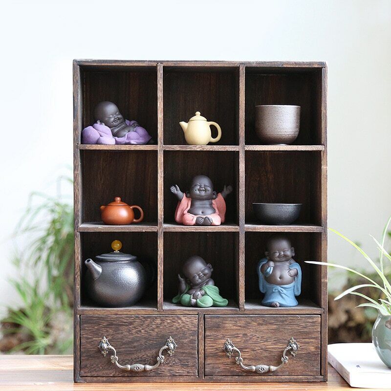 Happy Maitreya Buddha Tea Pet 1Pc Tea Favor Teahouse Ornament Ceramic Home Decor