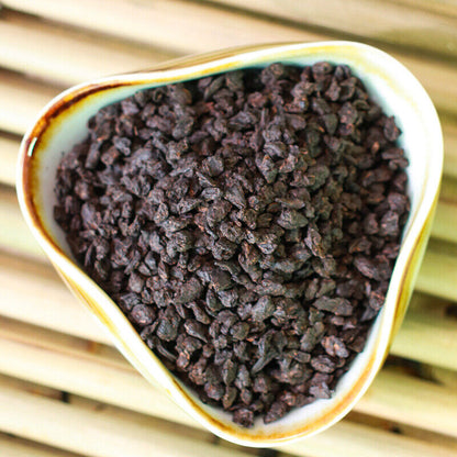 Yunnan Pu-erh Ripe Tea Glutinous Rice Fragrance Bulk Tea Fossil 500g