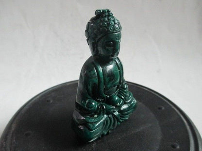 Manual Sculpture Old Jade In Ancient Buddha Statue Home Decor Collected