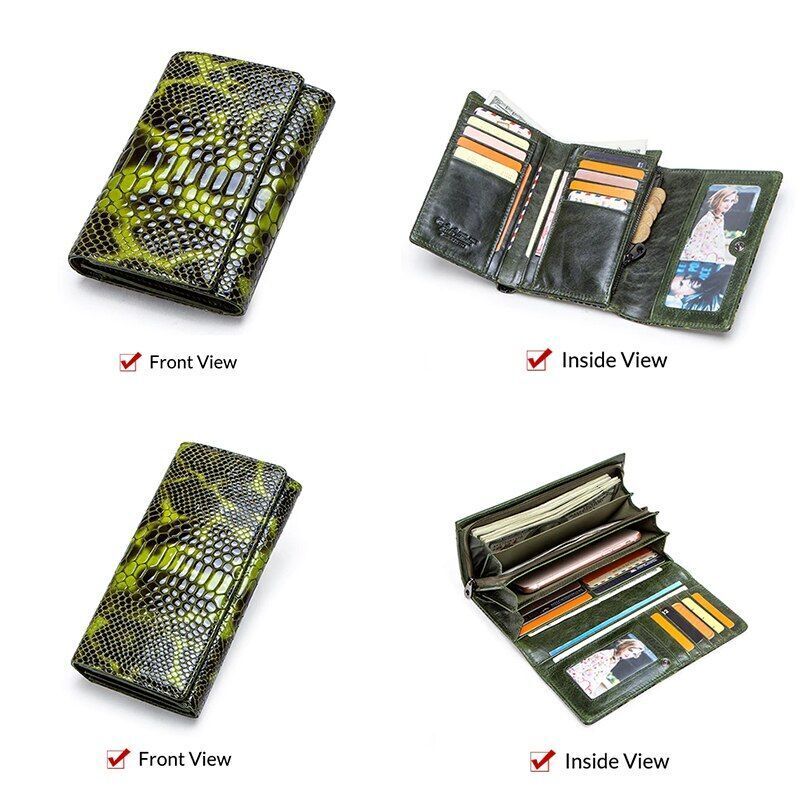 Coin Purse Leather Long Women Wallet Phone Clutch Cardholder Money Bag 19*10*3CM