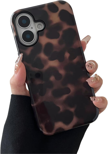 Compatible with Iphone 17 Case Tortoise Shell Phone Case for Women Girl Shockpro