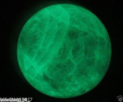 60mm purple Glow In The Dark Stone crystal Fluorite sphere ball