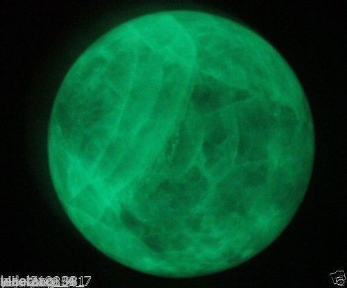 60mm purple Glow In The Dark Stone crystal Fluorite sphere ball