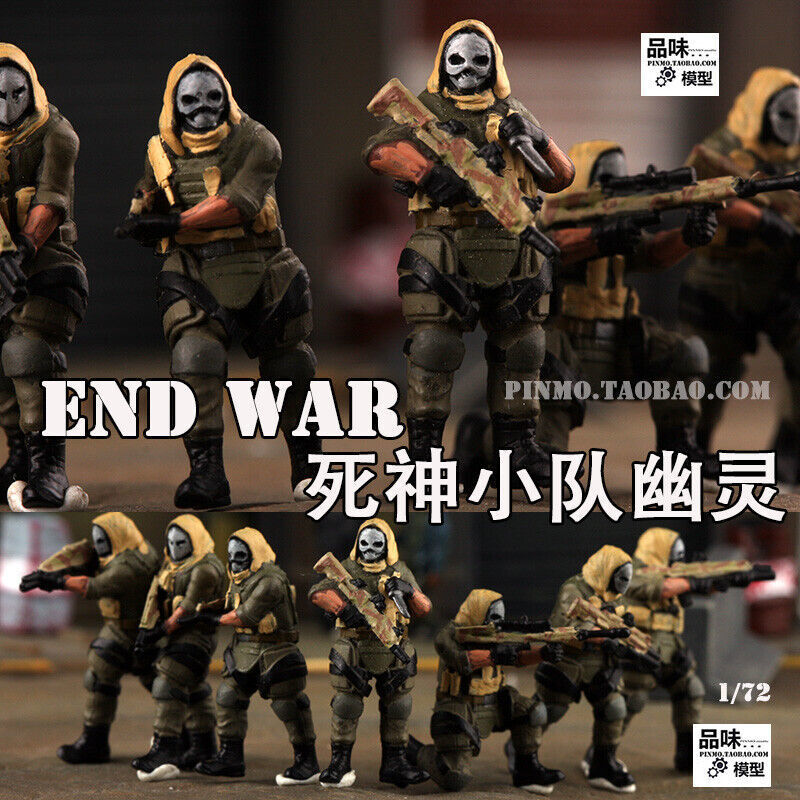 Homemade 1/72 Special Forces Ghost Squad 7 Soldier Special Operations Team Model