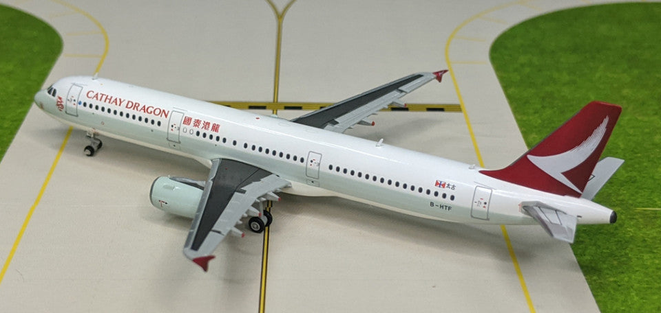 1:400 JC Wings CATHAY DRAGON AIRBUS A321 Passenger Airplane Diecast Plane Model