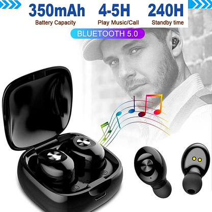 Mini Bluetooth 5.0 Wireless Headset TWS Earphones Stereo Headphones Earbuds