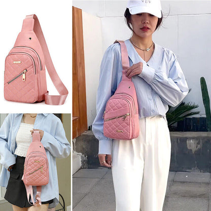 Women Crossbody Shoulder Bags Chest Sling Bag Sports Backpack Fanny Packs Travel
