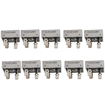 New 10X KBPC5010 -55~150°C 1000V Metal Case Single Phase Diode Bridge Rectifier