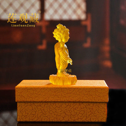 Buddha Statue of Buddha, Prince Buddha, Water Colored Glaze Bathing Buddha