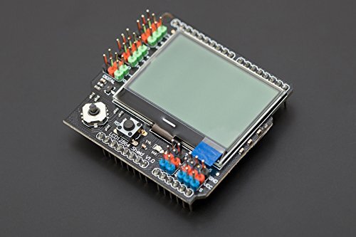 DFRobot DFR0287 LCD12864 Shield with LED Backlight, Compatible with Arduino