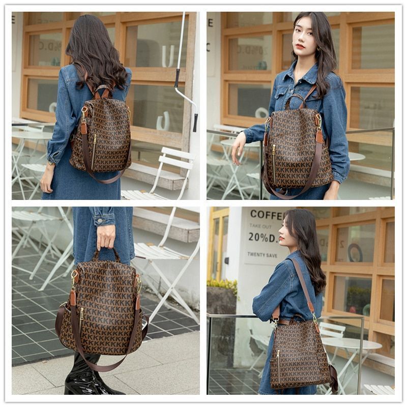 Fashion Backpack Genuine Leather Luxury Bag Large Travel Purse Size: 31*16*31 CM
