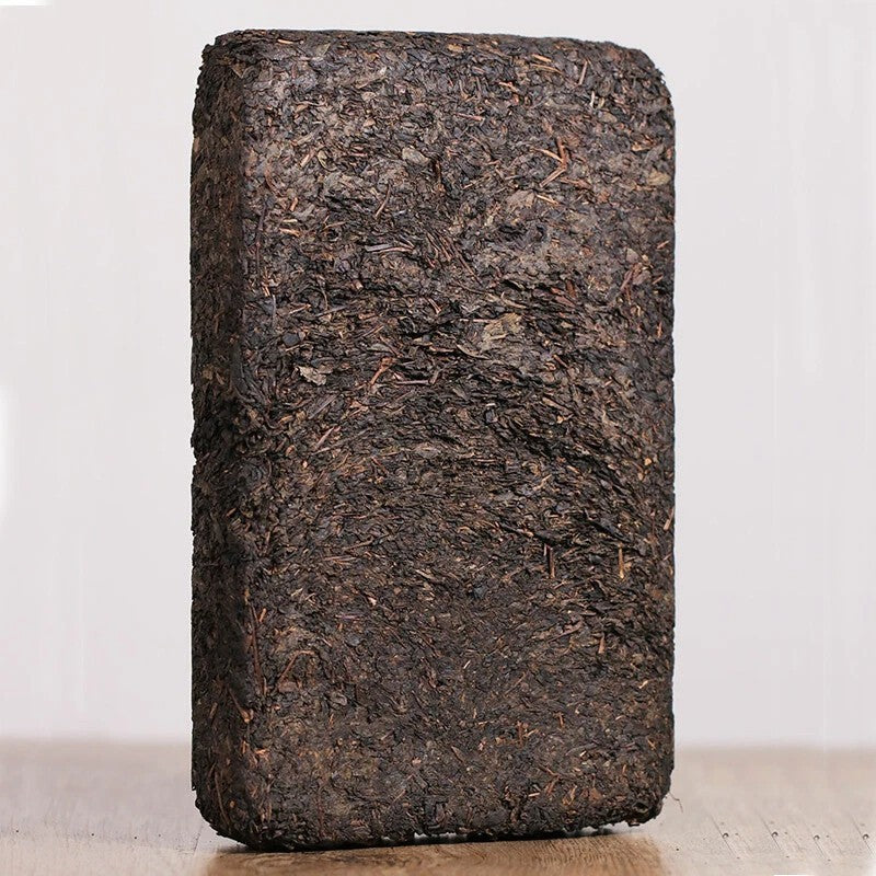 1000g TIAN FU CHA Anhua Baishaxi 1939 Dark Tea Black Tea Gold Flower Tea Brick