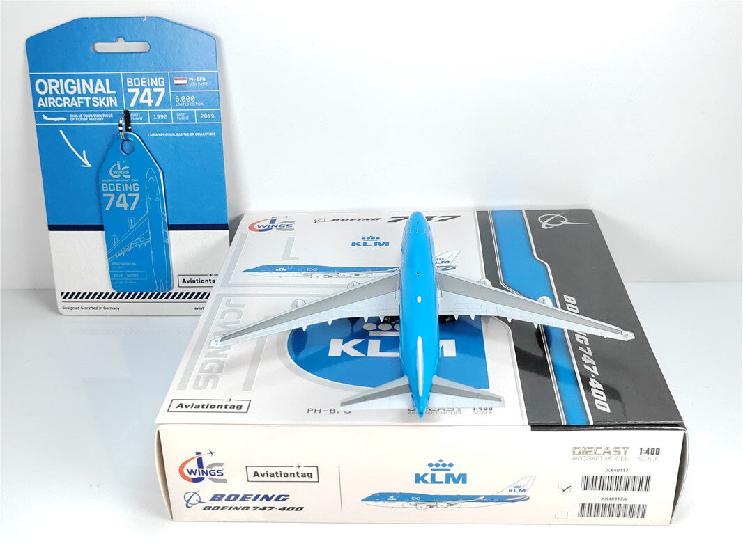 1:400 JC Wings KLM BOEING B747-400 Passenger Airplane Diecast Aircraft Model