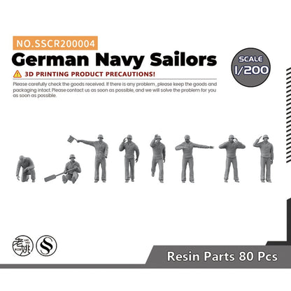 Yao's Studio SSCR200004 1/200 Model Upgrade Parts German Navy Sailors
