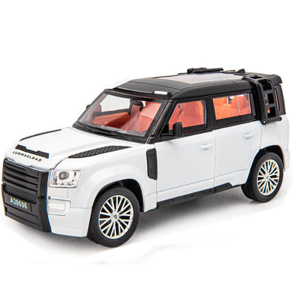 1:24 Land Rover Defender CLR Diecast Model Car Vehicle Toy Sound Light Modified
