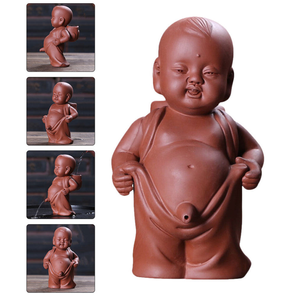 Tea Pet Culture Monk Ornaments Play Table Top Decor Desk Miniture Decoration