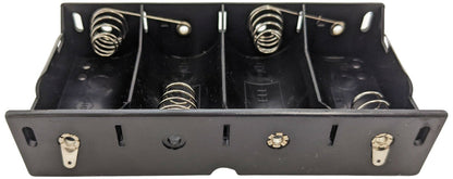 4 "D" Battery Holder with Solder Lug Terminals, Plastic Case 5.61"×2.87"×1.23"
