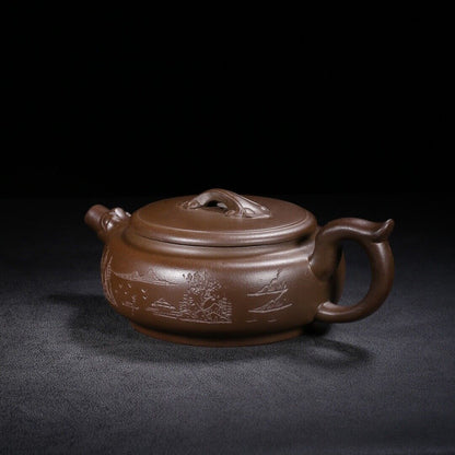 Chinese Yixing Zisha Clay Handmade Exquisite Teapot （龙头如意 底款：高海庚）