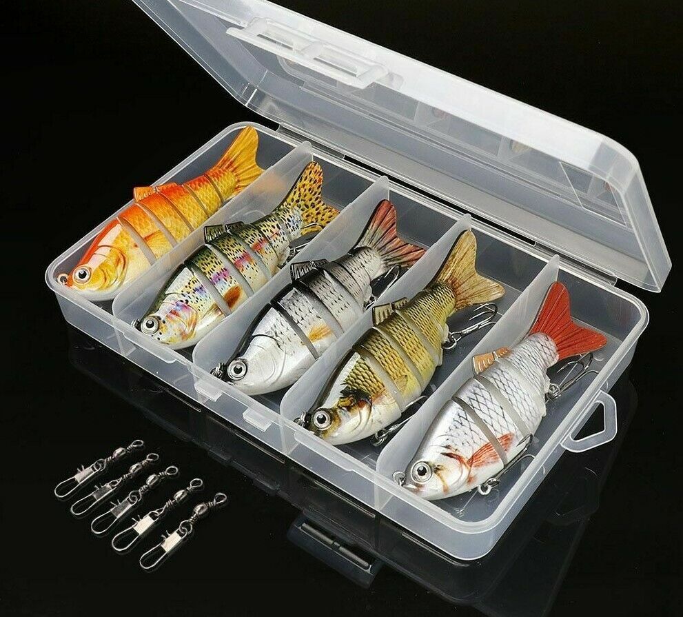 5Pcs/Set Sinking Wobblers Crankbaits Fishing Kit Artificial Hard Lures Swimbaits