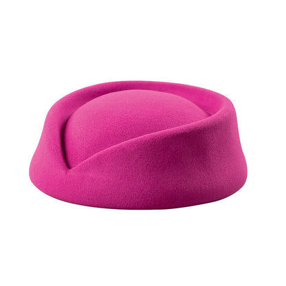 Women Wool Felt Beret Hat Teardrop Fancy Stewardess Air Hostesses Dress Hat