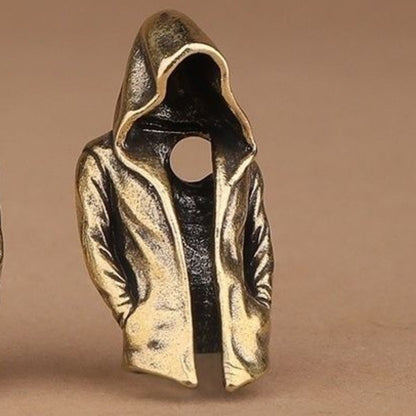 Brass Assassin Cloak Keychain Pendant Punk Style Personalized Brass Charm