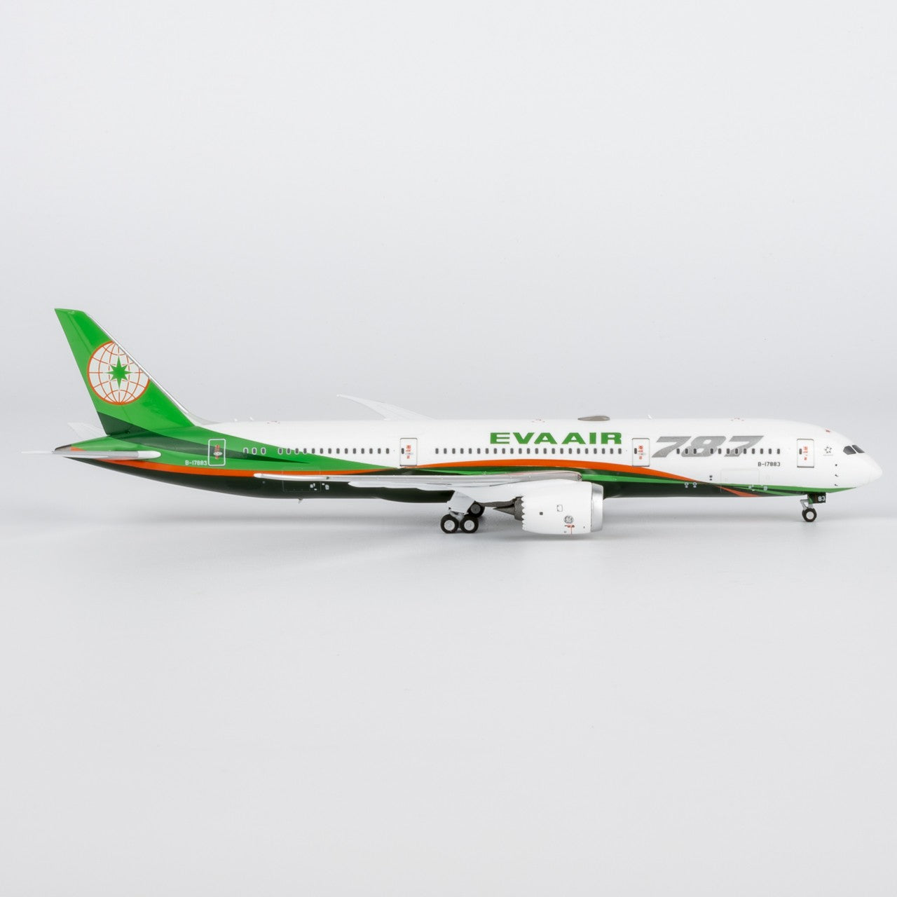 1:400 NGmodels EVA Air B787-9 B-17883 Passenger Airplane Diecast Plane Model