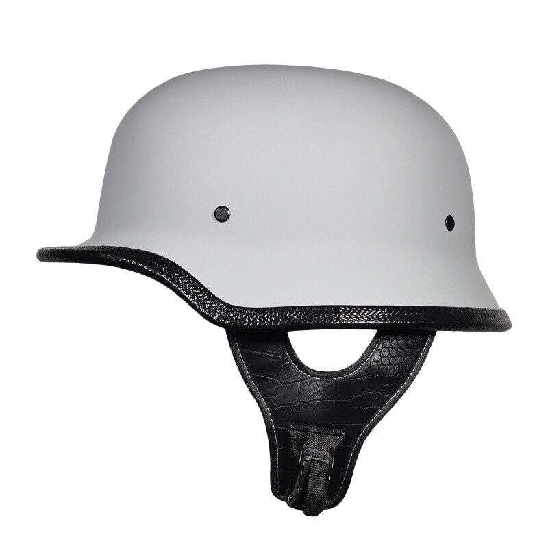 Retro Motorcycle Helmet Steel German Helmet Men Women Half Ladle Shaped Helmet