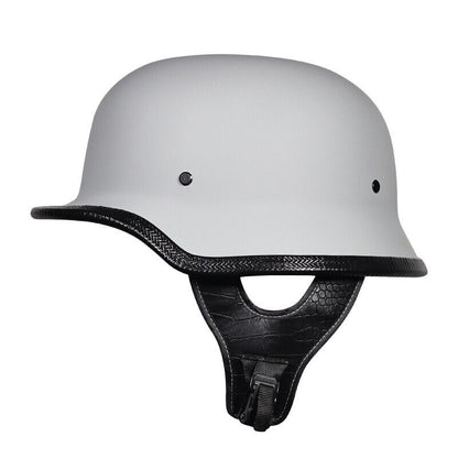 Retro Motorcycle Helmet Steel German Helmet Men Women Half Ladle Shaped Helmet