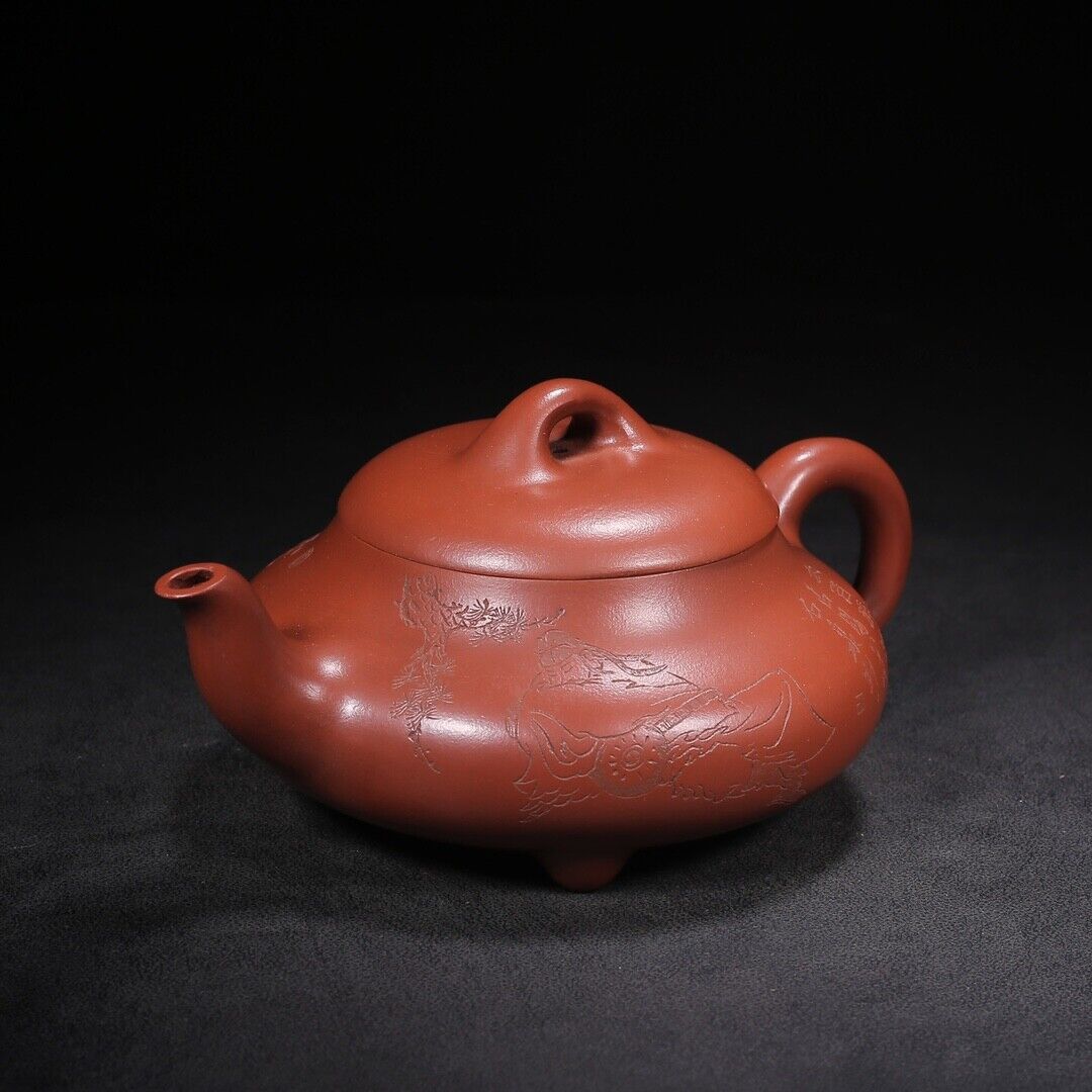 l-0Chinese Yixing Zisha Clay Handmade Exquisite Teapot （荆山壶隐 盖款：顾景舟）