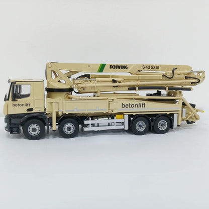 1:50 NZG S43 SX Concrete Pump Truck Betonlift Construction Machine Diecast Model