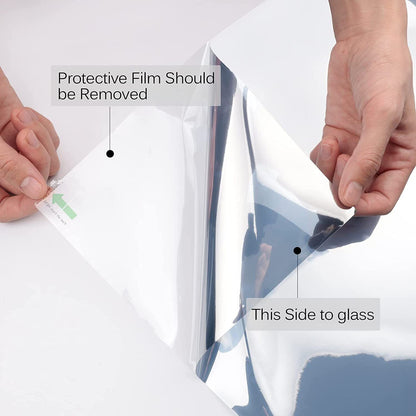 One Way Mirror Window Film Static Cling PVC Heat UV Reflective Privacy Tint Home