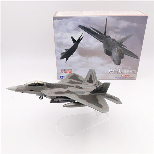 FLOZ US F22 Stealth Fighter Beast Mode full loaded 1/100 Plane Pre-builded Model