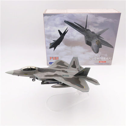 FLOZ US F22 Stealth Fighter Beast Mode full loaded 1/100 Plane Pre-builded Model
