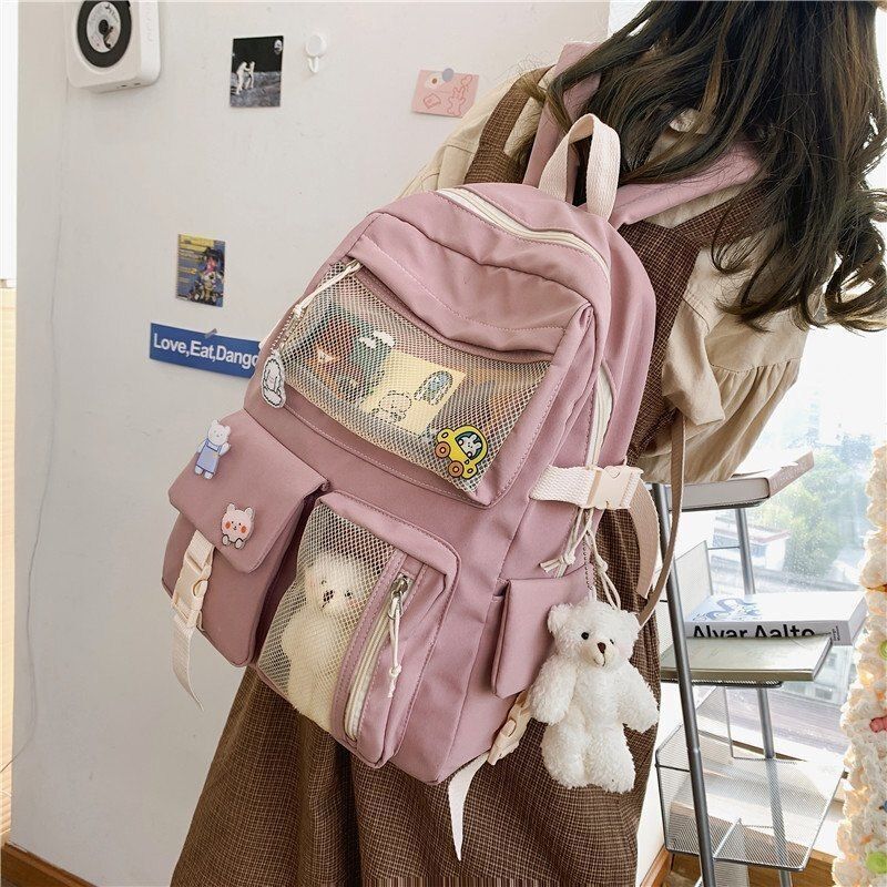 Large Capacity Backpacks Students Bag Waterproof School Traveling Bag 32*13*43CM