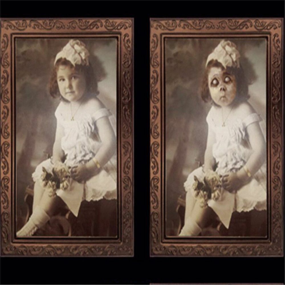 Halloween 3D Ghost Photos Frame Decoration Spooky Party Delivers Crafts Horror