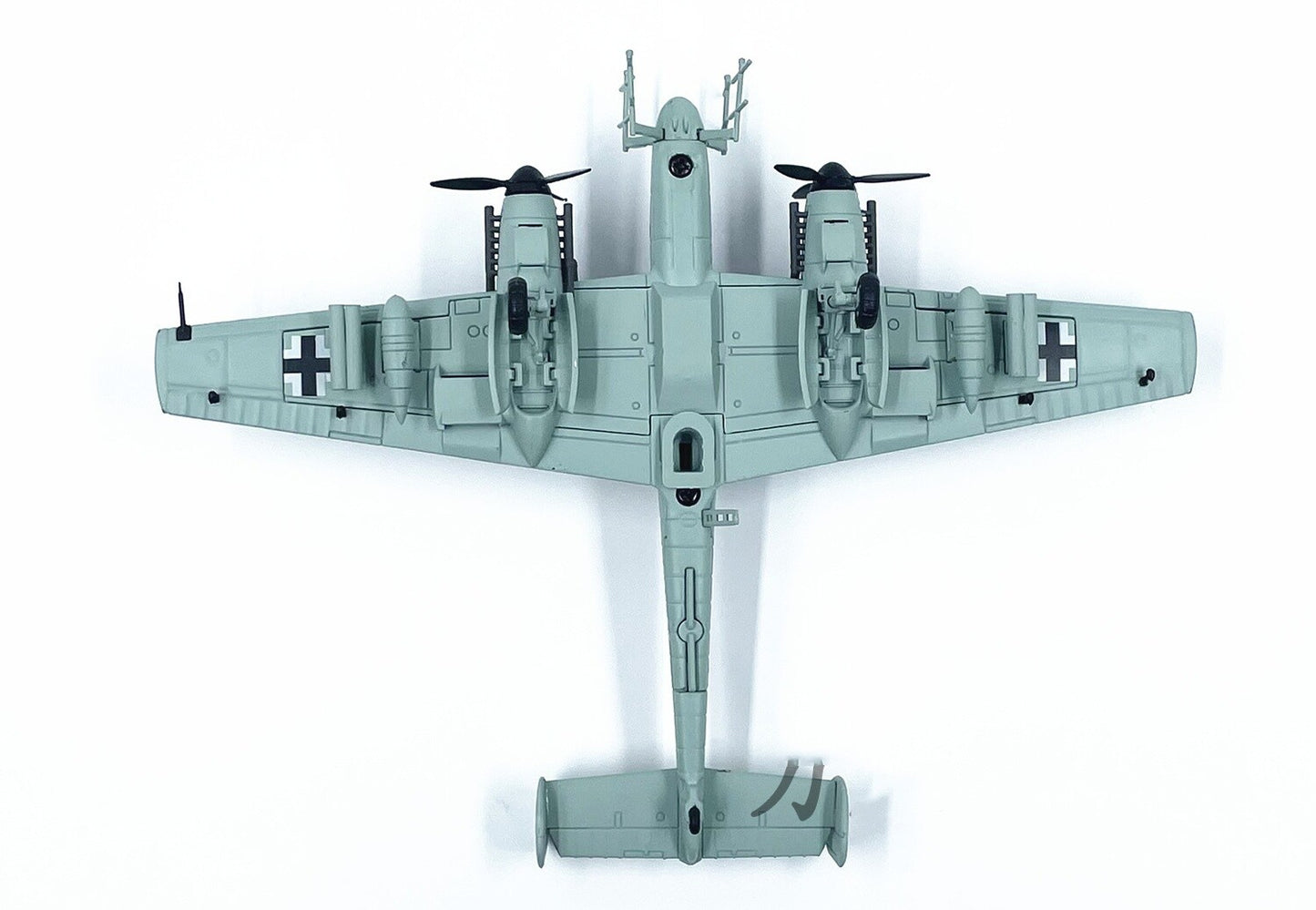 1:100 AMER NAZI GERMANY 1944 Bf-110 G-4 Fighter Airplane Diecast Aircraft Model