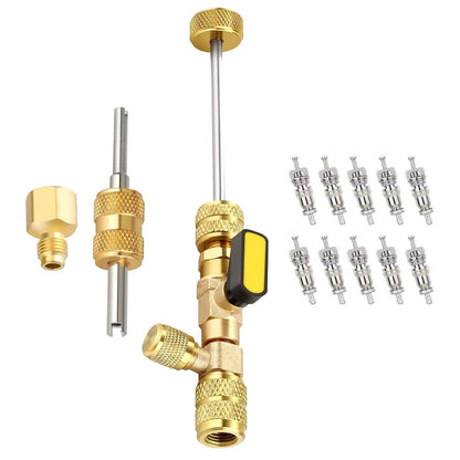 Valve Core Remover&Installer Tool 1/4" and 5/16" Port Air Condition Accessories
