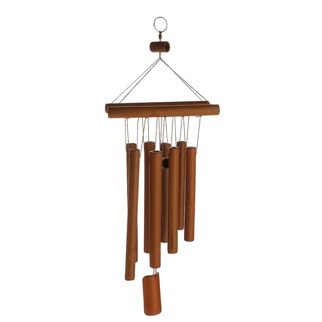 Wind Chime Wooden Bamboo Bell Home Garden Outdoor Garden Hanging Decoration 58cm