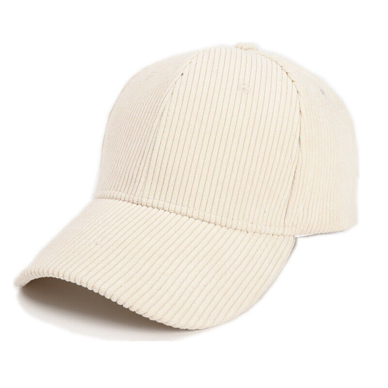 Unisex Corduroy Baseball Cap Snapback Hat Trucker Hat Peaked Cap Adjustable*US