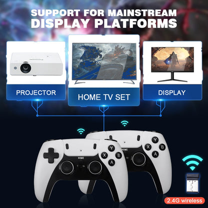 P5 PRO 4K HD Retro Game Stick Dual 2.4G Wireless Controllers,TV Emulator Console
