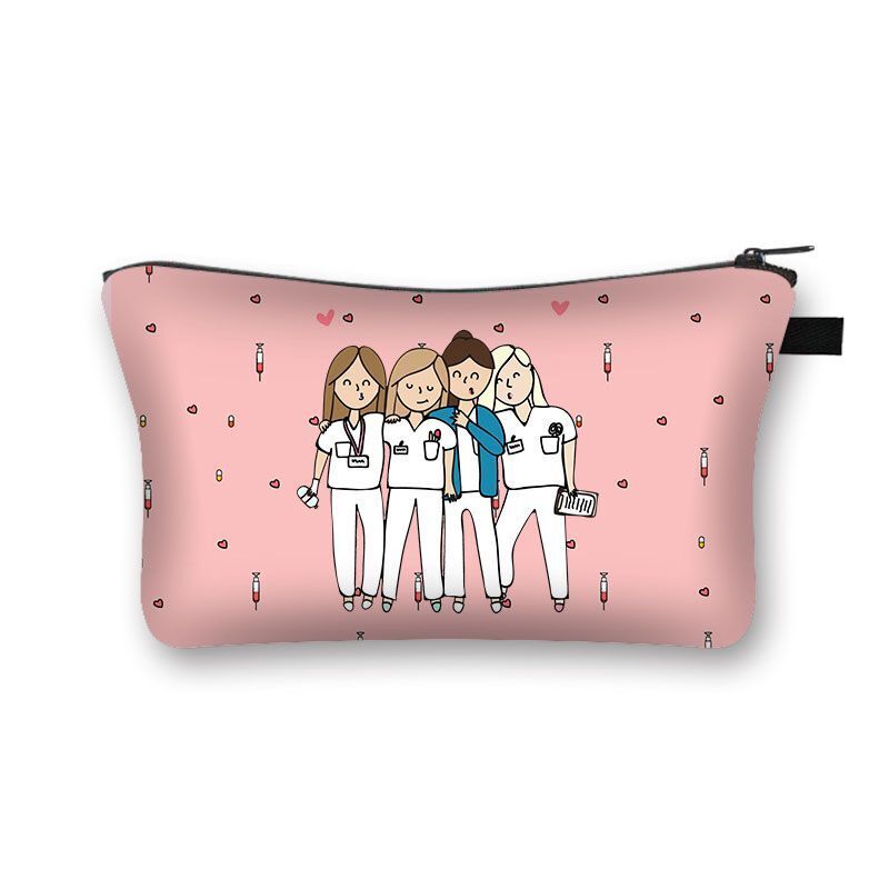 Women Cosmetic Bags Travel Storage Handbags Makeup Bag Toiletry Purse 15*21*13CM